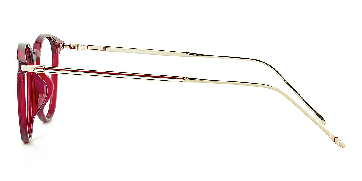 Red Oval Simple TR90 Eyeglasses