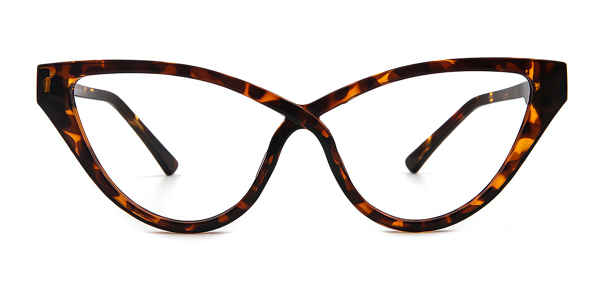 Tortoise Cat Eye Unique TR90 Eyeglasses