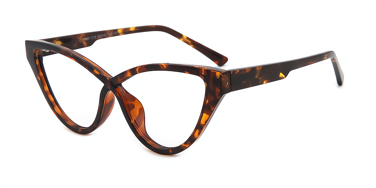 Tortoise Cat Eye Unique TR90 Eyeglasses