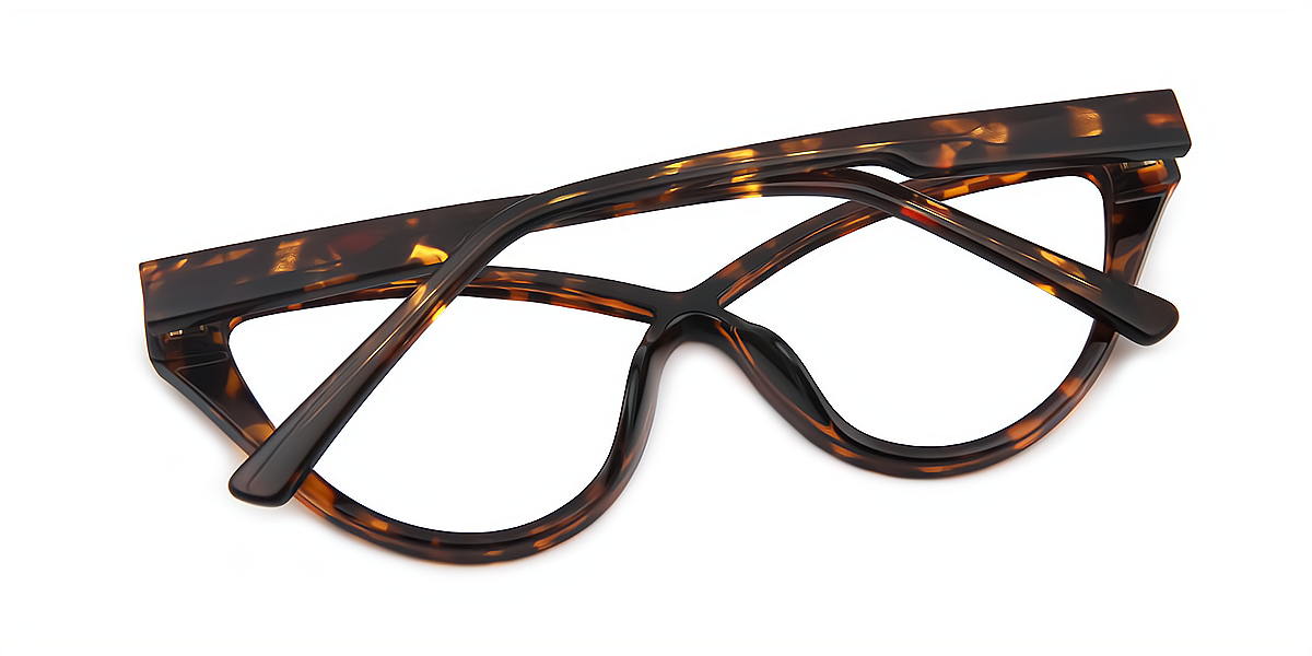 Tortoise Cat Eye Unique TR90 Eyeglasses