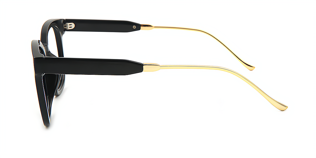 Black Rectangle Classic TR90 Eyeglasses