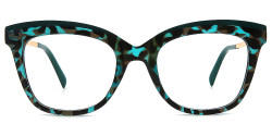 印象のデザイン Jenni #w2065 Muukal.com | Eyeglasses TR90 Modish Eye Cat Green ヴァイスシュヴァルツ