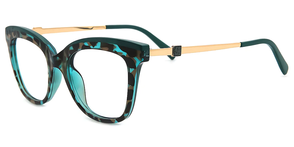 Green Cat Eye Modish TR90 Eyeglasses