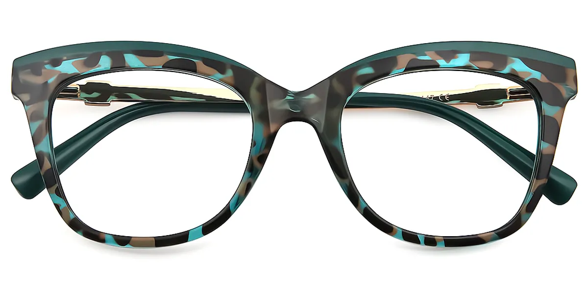 Green Cat Eye Modish TR90 Eyeglasses