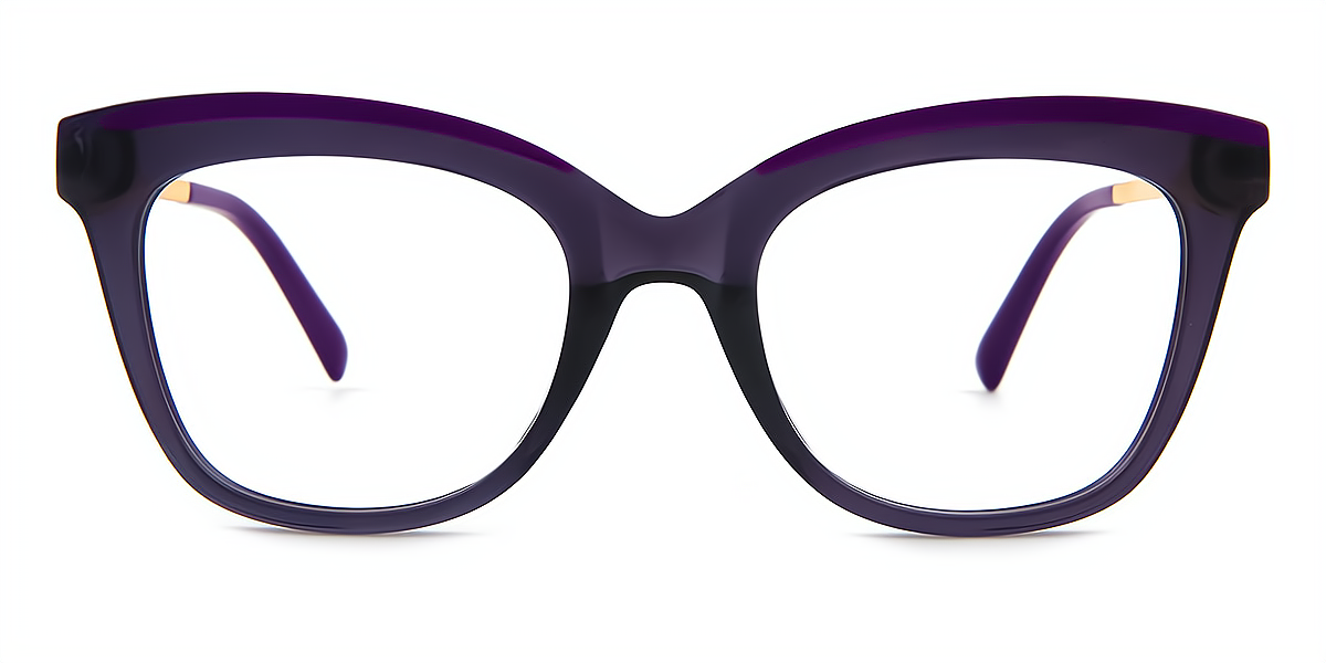 Purple Cat Eye Modish TR90 Eyeglasses