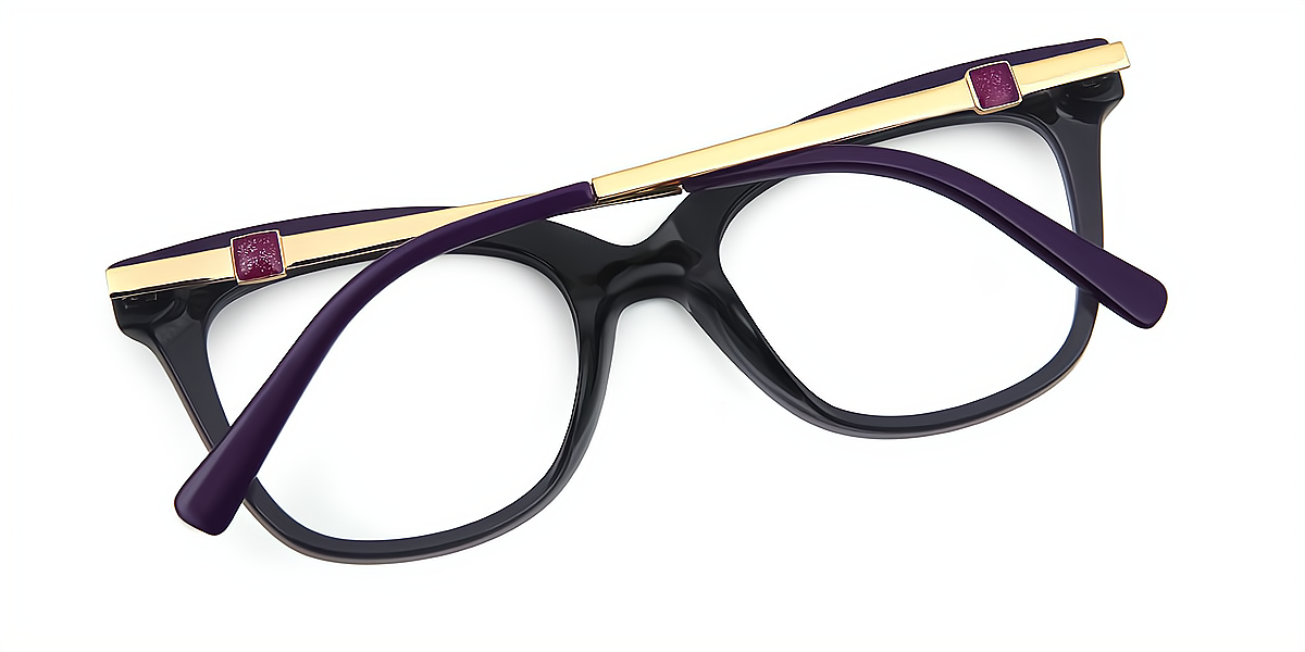 Purple Cat Eye Modish TR90 Eyeglasses