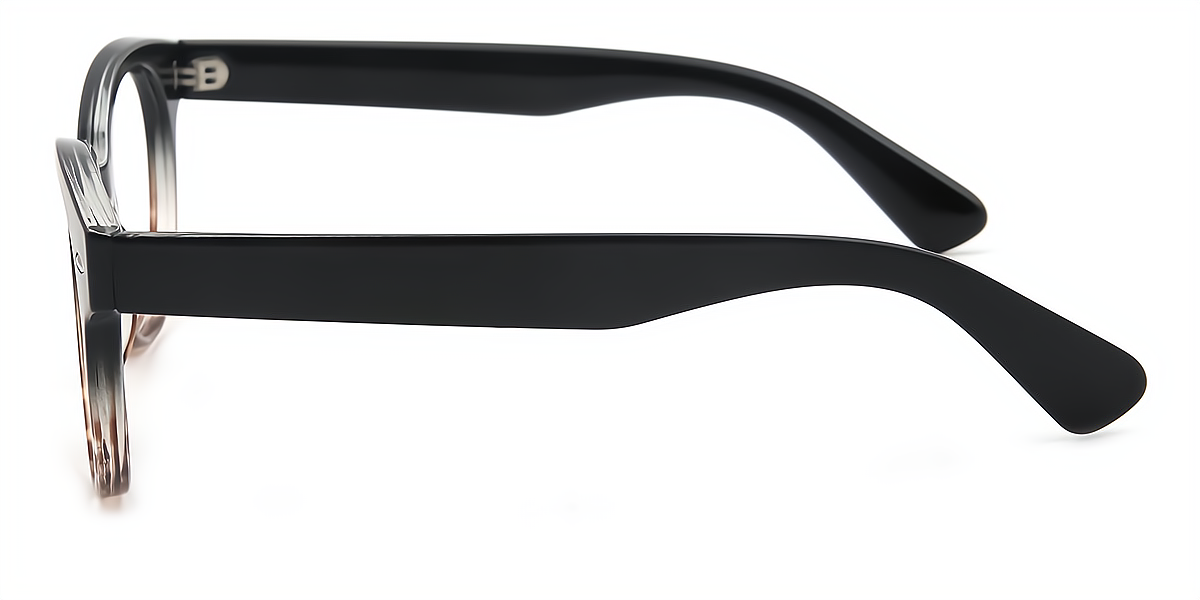 Black Tortoise Oval Classic TR90 Eyeglasses