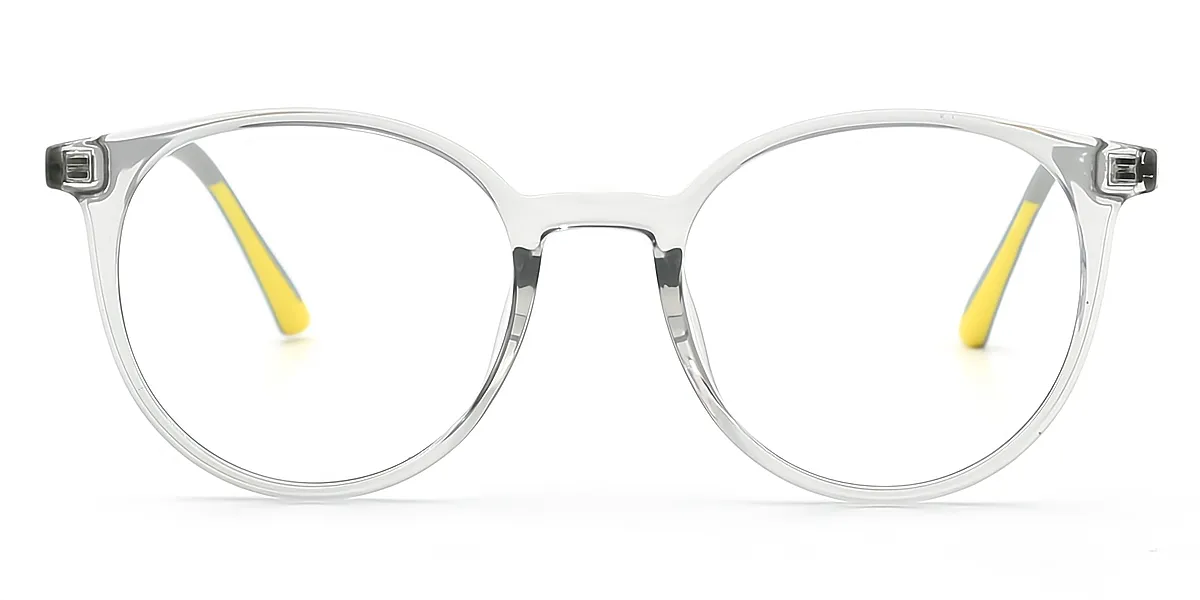 Gray Oval Exquisite TR90 Eyeglasses