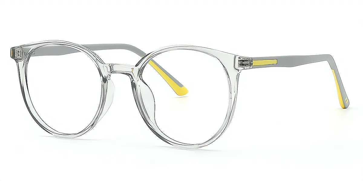 Gray Oval Exquisite TR90 Eyeglasses