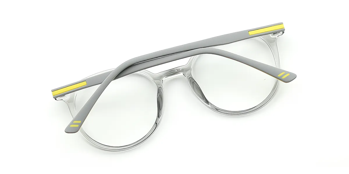 Gray Oval Exquisite TR90 Eyeglasses