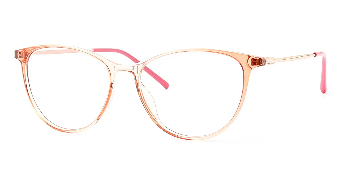 Pink Oval Classic Thin TR90 Eyeglasses