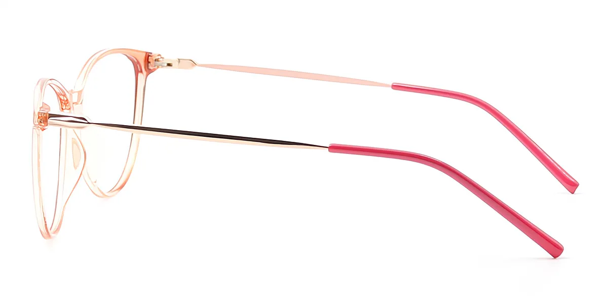 Pink Oval Classic Thin TR90 Eyeglasses