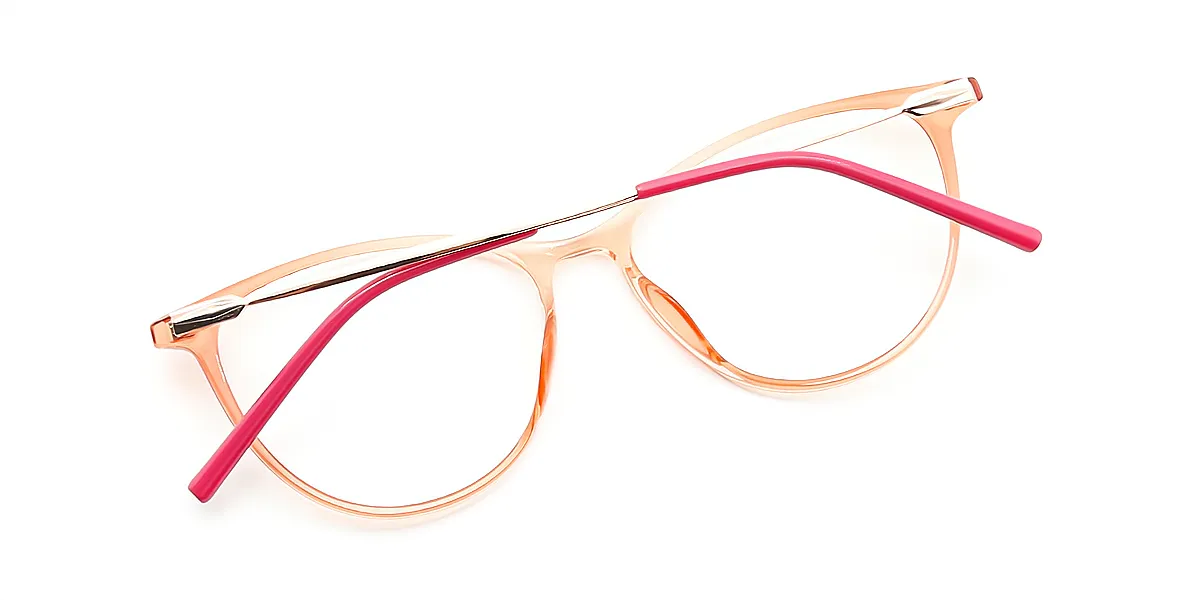 Pink Oval Classic Thin TR90 Eyeglasses