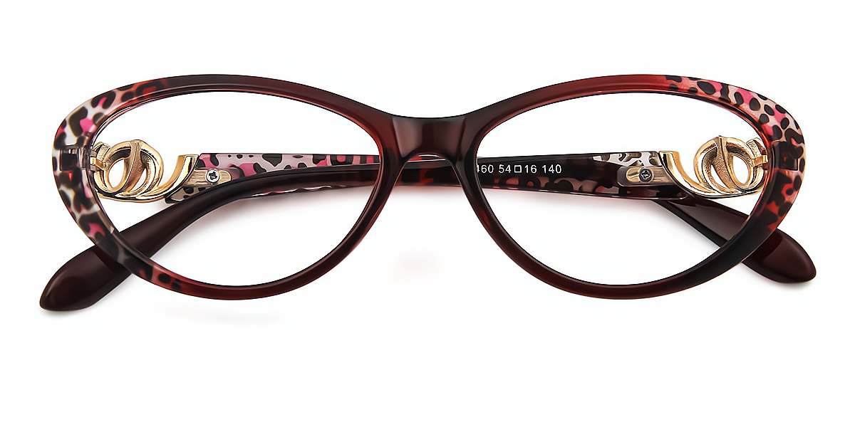 Red Cat Eye Exquisite TR90 Eyeglasses