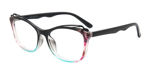 Cateye Unique Full-rim Tr90 Large Glasses