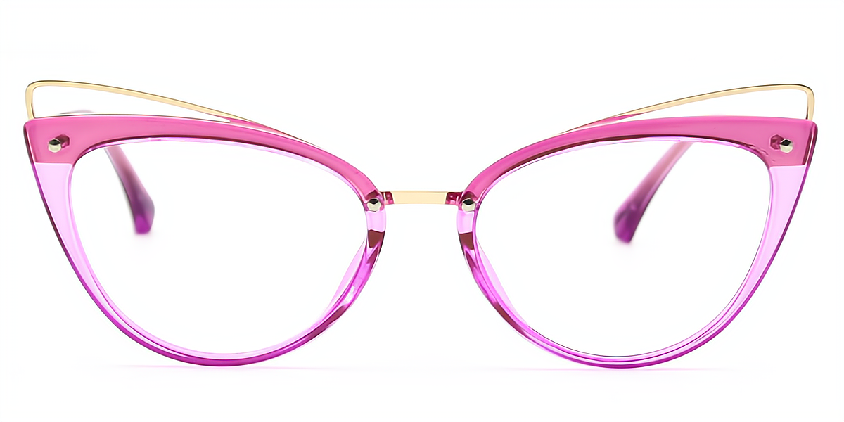 Purple Cat Eye Chic Acetate Eyeglasses