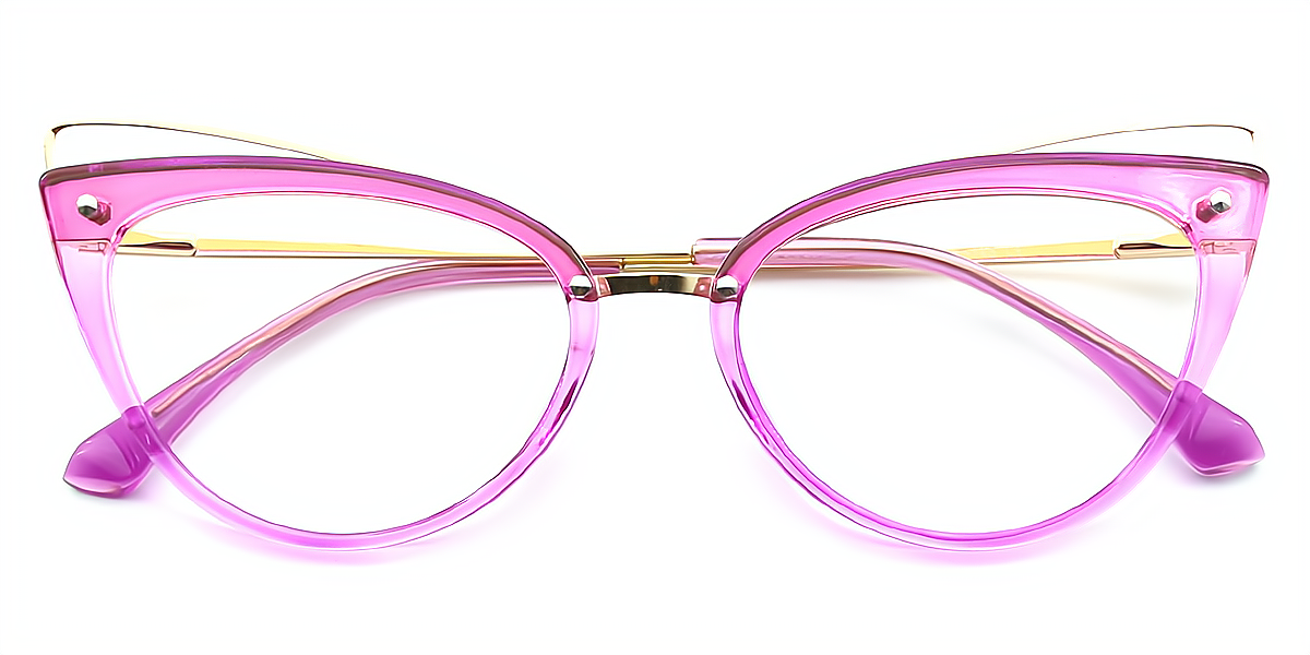 Purple Cat Eye Chic Acetate Eyeglasses