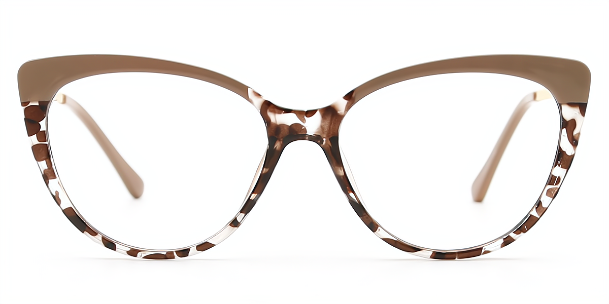 Tortoise Cat Eye Hipster TR90 Eyeglasses