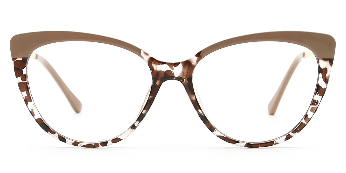 Tortoise Cat Eye Hipster TR90 Eyeglasses