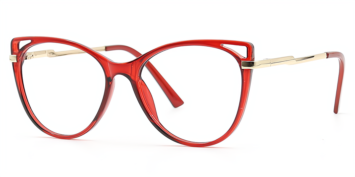 Red Cat Eye Chic TR90 Eyeglasses