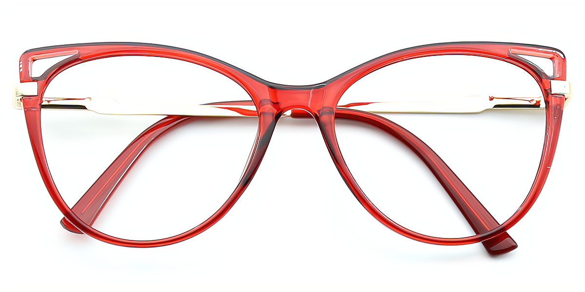 Red Cat Eye Chic TR90 Eyeglasses