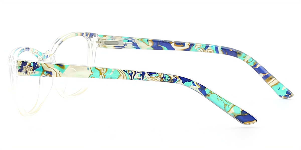 Green Gradient Cat Eye Retro Acetate Eyeglasses