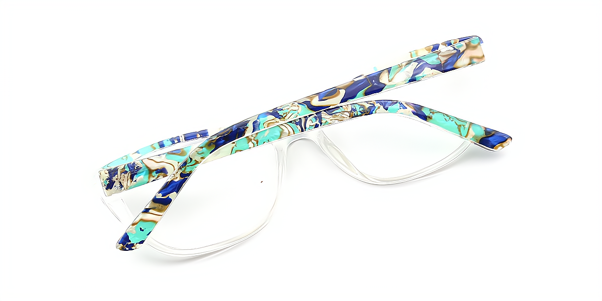 Green Gradient Cat Eye Retro Acetate Eyeglasses