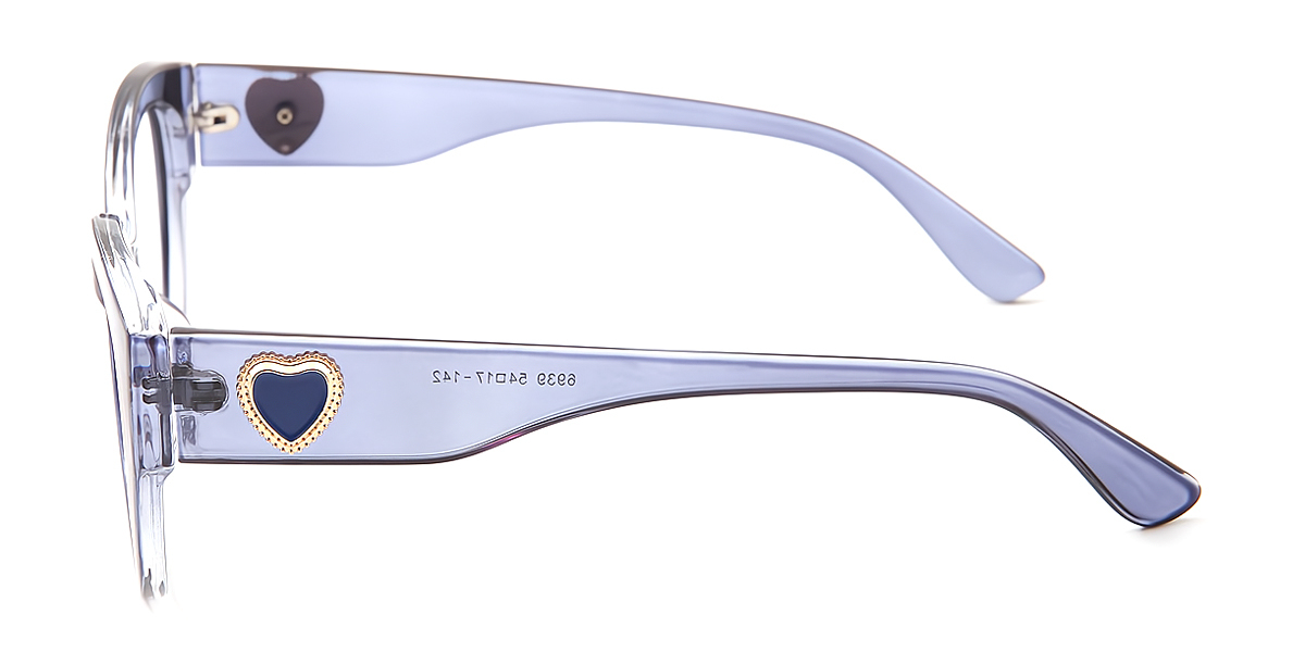 Purple Cat Eye Wide TR90 Eyeglasses
