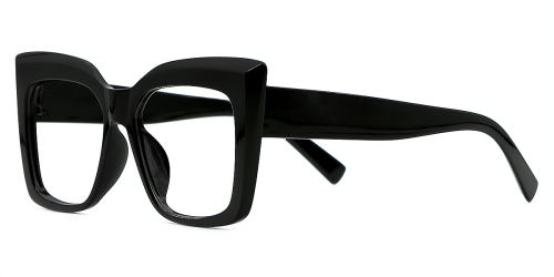 Rectangle Plastic Eyeglasses