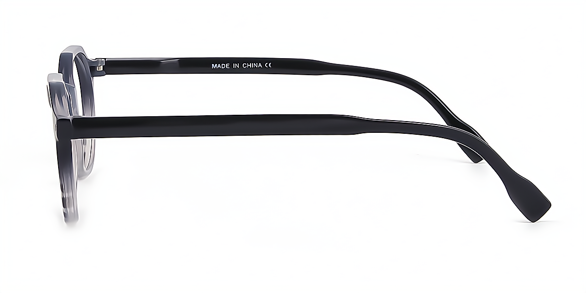 Black Geometric Exquisite Retro Plastic Eyeglasses