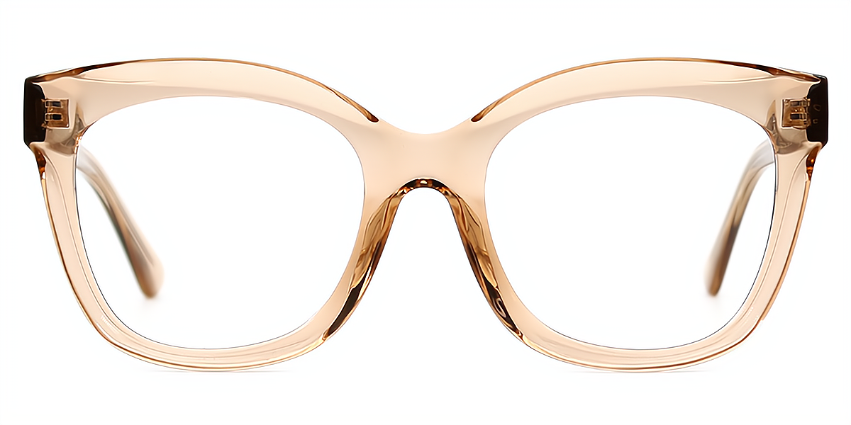 Brown Square Wide Modish Acetate Eyeglasses