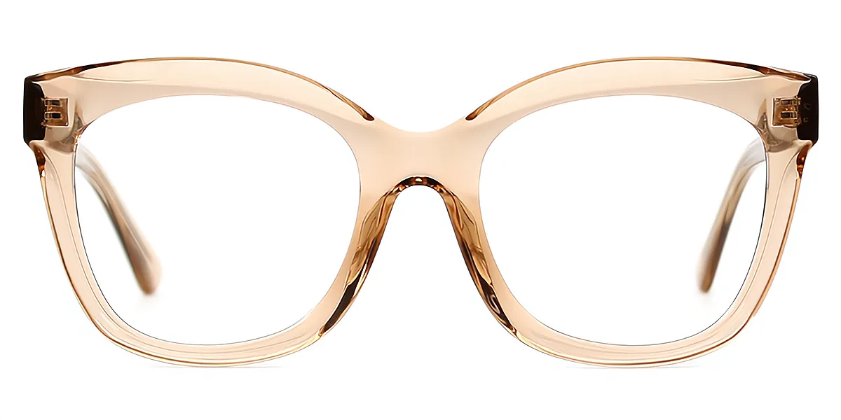 Brown Square Wide Modish Acetate Eyeglasses