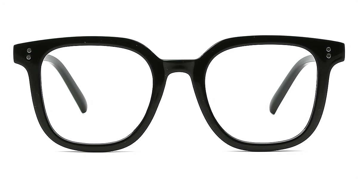 Black Square Simple Acetate Eyeglasses