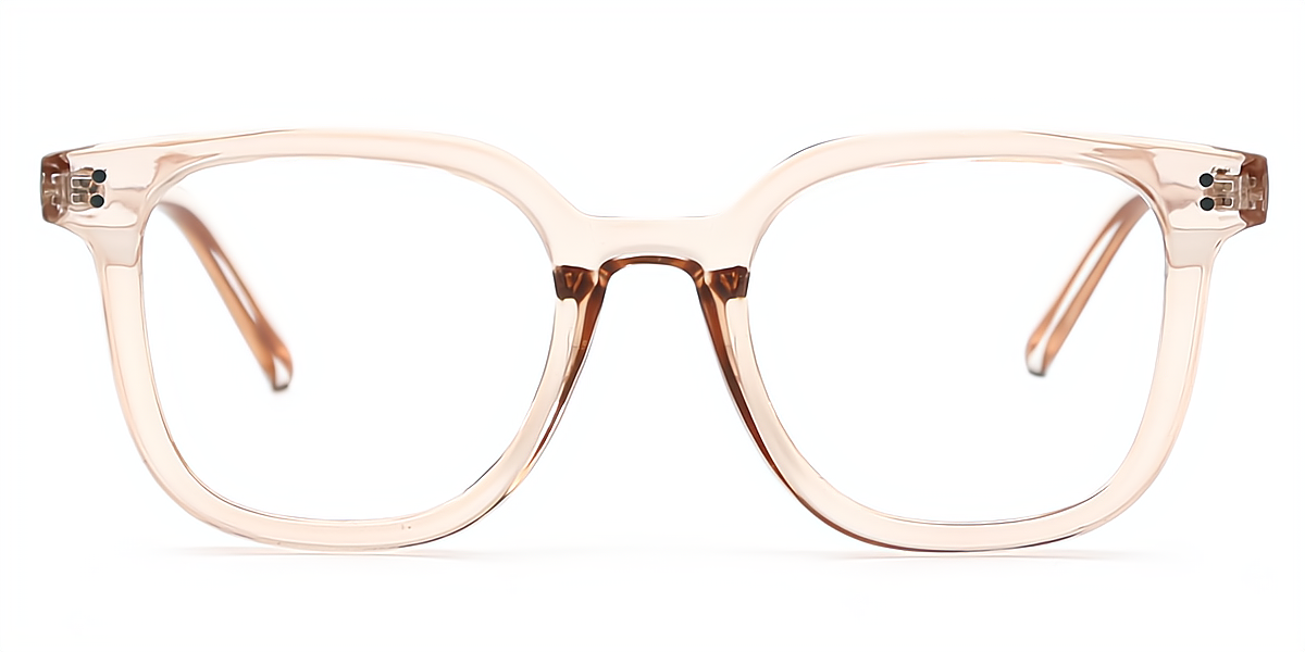 SUNLINE Pink Square Simple Acetate Eyeglasses | Muukal.com