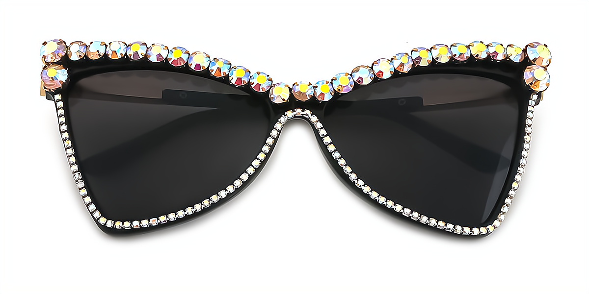 Black Butterfly Unique Exquisite Mixed Materials Eyeglasses