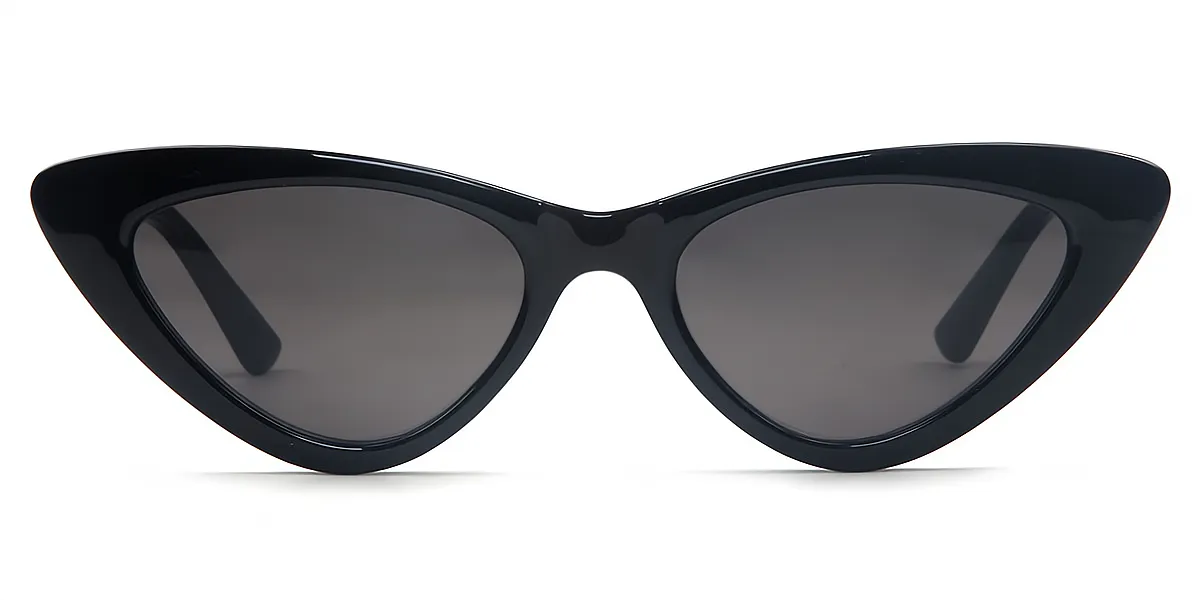 Black Cat Eye Unique Plastic Eyeglasses