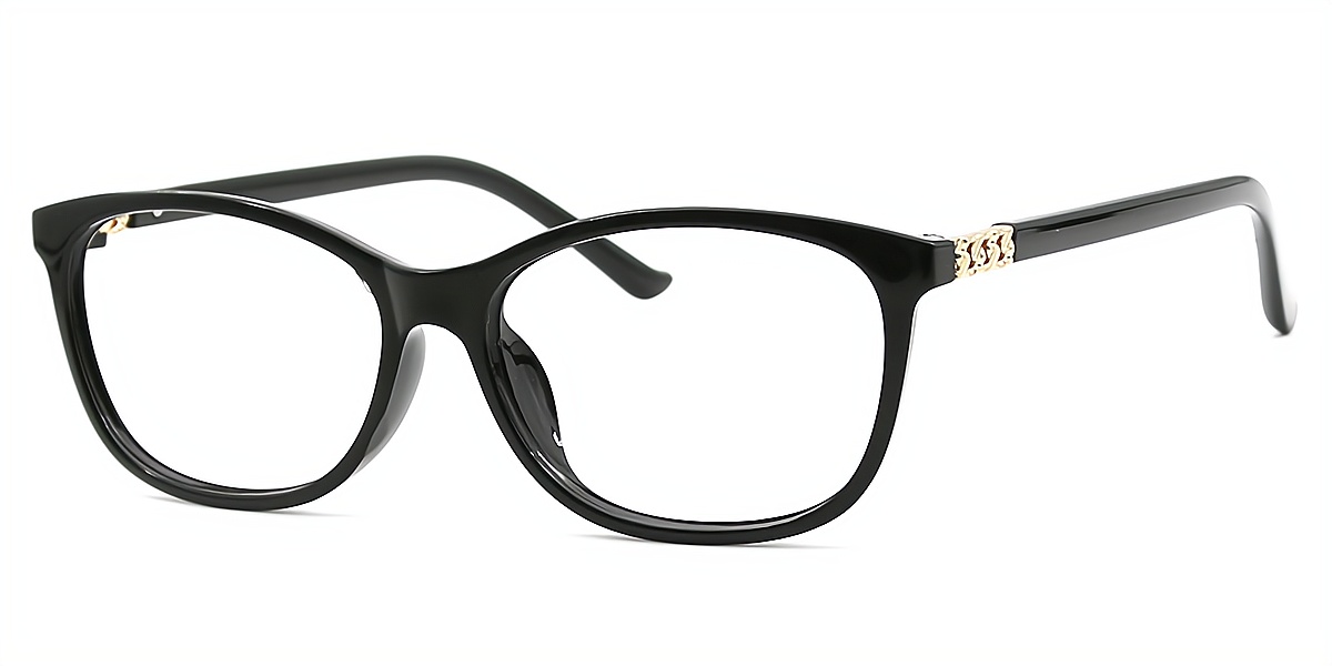 Janey Blue Rectangle Elegant TR90 Eyeglasses | Muukal.com