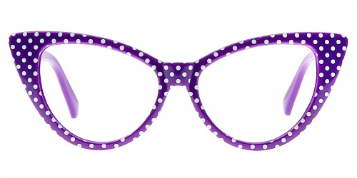 Cat Eye Chic Fancy Plastic Eyeglasses