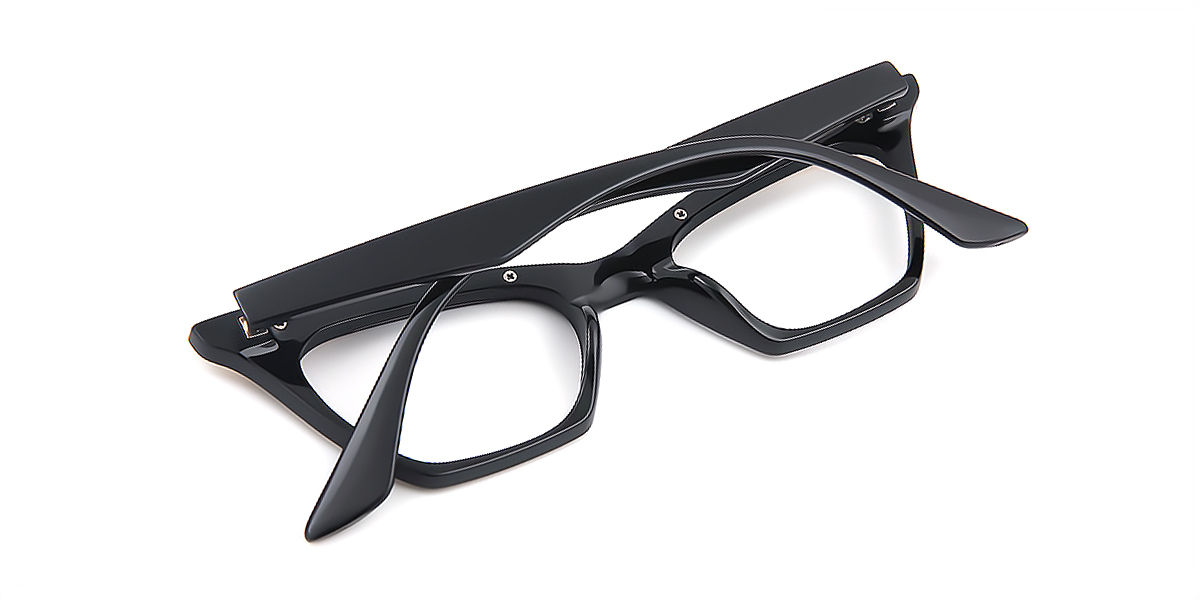 Black Cat Eye Unique Acetate Eyeglasses
