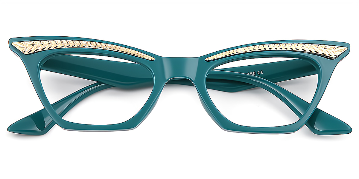 Blue Cat Eye Unique Acetate Eyeglasses