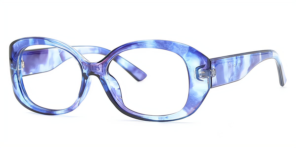 Blue Oval Unique TR90 Eyeglasses