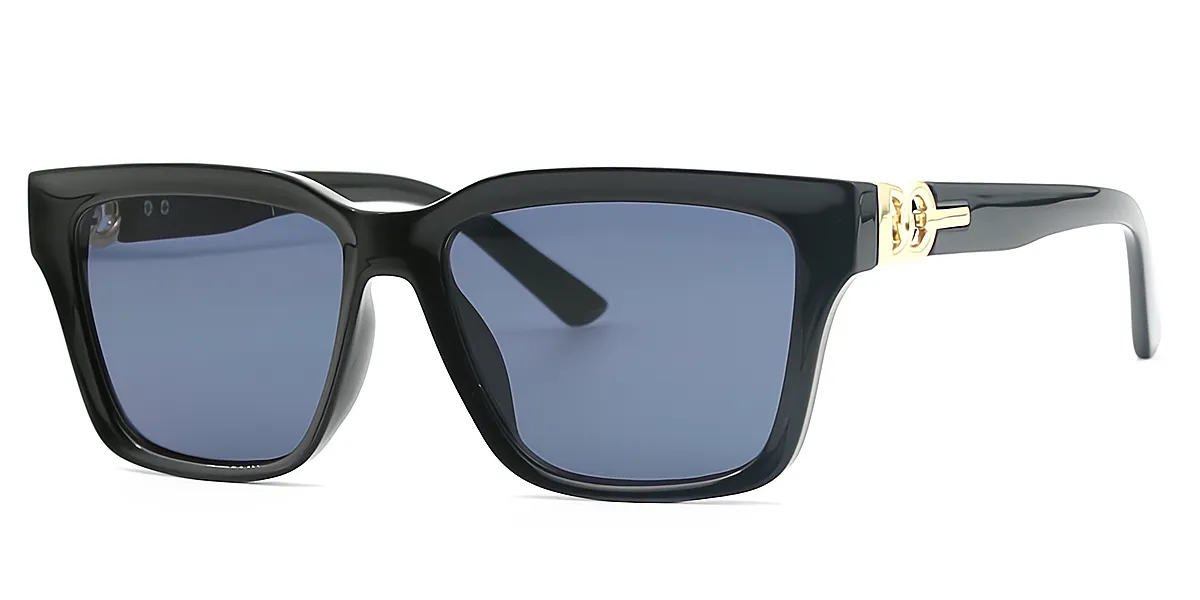 Black Rectangle Modish Acetate Eyeglasses