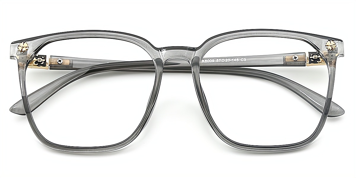 Gray Square Exquisite TR90 Eyeglasses