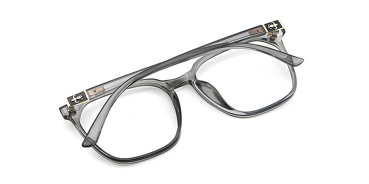 Gray Square Exquisite TR90 Eyeglasses