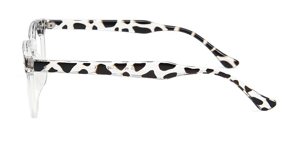 Tortoise Rectangle Simple Acetate Eyeglasses