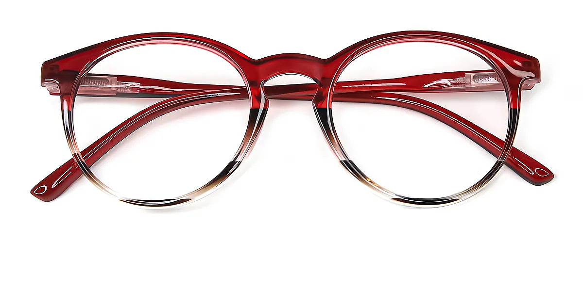 Red Mix Round Classic TR90 Eyeglasses