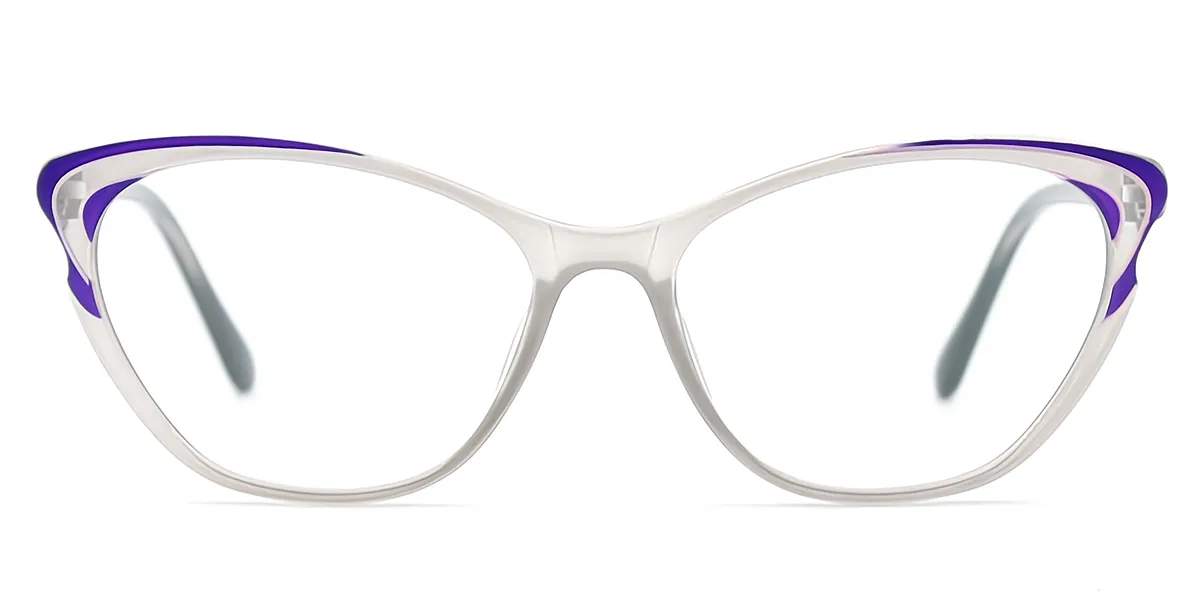 Grey Translucent Cat Eye Chic Exquisite TR90 Eyeglasses