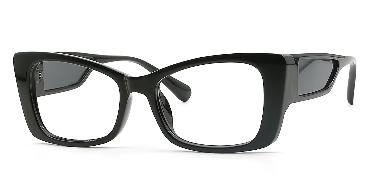 Black Cat Eye Hipster TR90 Eyeglasses