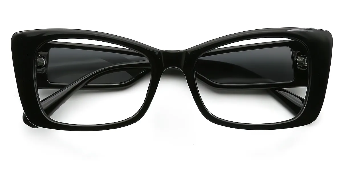 Black Cat Eye Hipster TR90 Eyeglasses