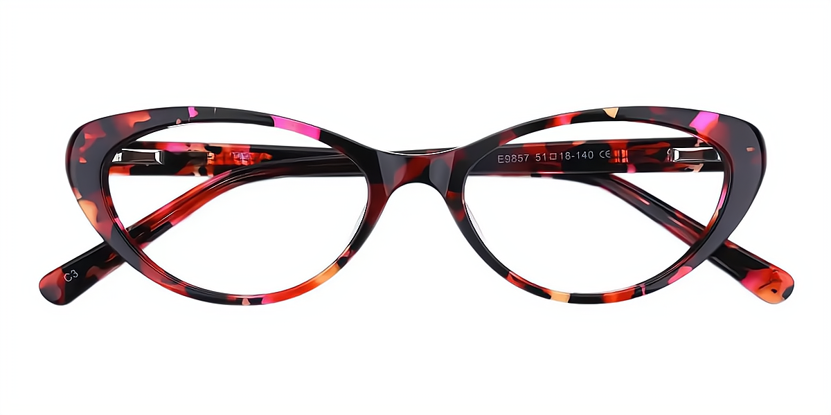 Mix Cat Eye Retro Acetate Eyeglasses